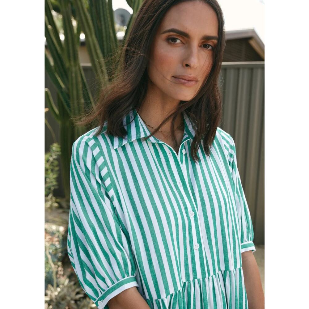 MAYE Marnie Midi Shirt Dress - Picture 2 of 8